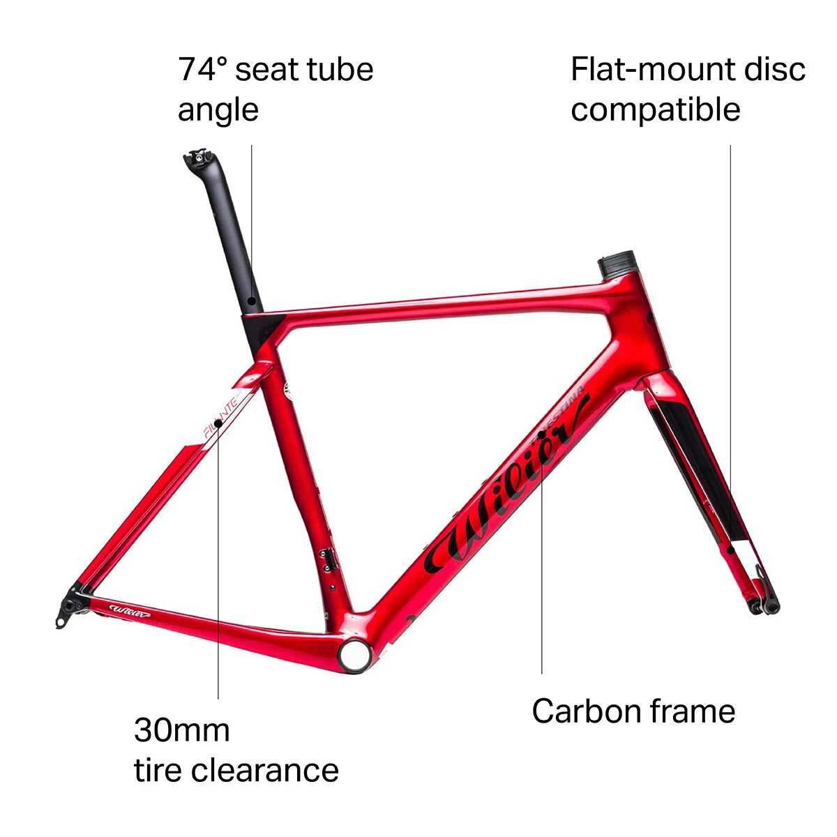Wilier Filante Disc Road Frameset 2 Wilier Filante Disc Road Frameset - Image 2